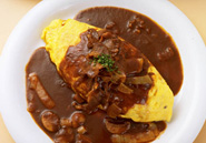 きのこのオムライス